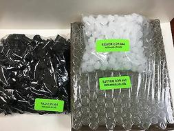 1/6 Oz 5ml Clear Glass Roll On With Black Cap & Roller