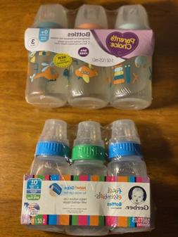 3 Pk.Gerber First Essentials and 3 Pk. Parent's Choice Bottl