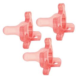 Dr. Brown&rsquo;s HappyPaci 100% Silicone Pacifier, 0m+, Pink, 3