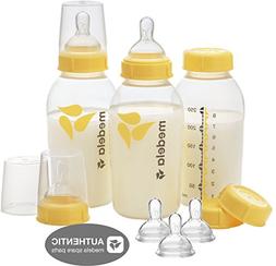 Medela 8 Oz Breastmilk Bottle Set WITH Six Medium-Flow Wide 