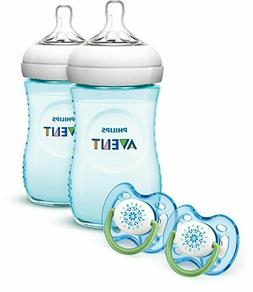 Philips Avent Natural Baby Bottle Teal Gift Set, SCD113/24