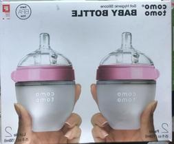 Comotomo Natural Feel 5 oz Baby Bottle- Double Pack