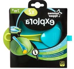 Tommee Tippee Explora Easy Scoop Feeding Bowls with lid and 