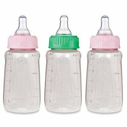 NUK Gerber 3 Piece First Essentials Clear View Bottle, Girl,