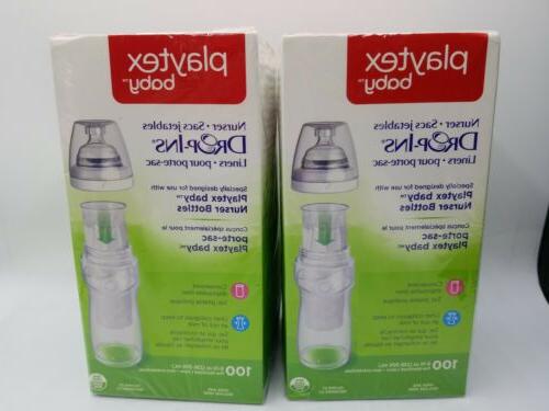 Playtex 05544 10 Oz Drop In Disposable Baby Bottle Liners 10