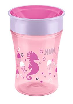 NUK Magic 360&deg; 250ml Cup 8mths+ Pink Seahorse 