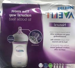 Philips Avent Natural Baby Bottle 9oz 4-pack Anti-colic Feed