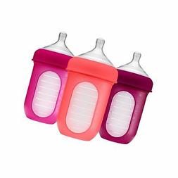 Boon, NURSH Reusable Silicone Pouch Bottle, Air-Free Feeding