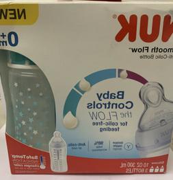 NUK Smooth Flow Anti-Colic Baby Bottles, 3-Pack, 10oz Blue s